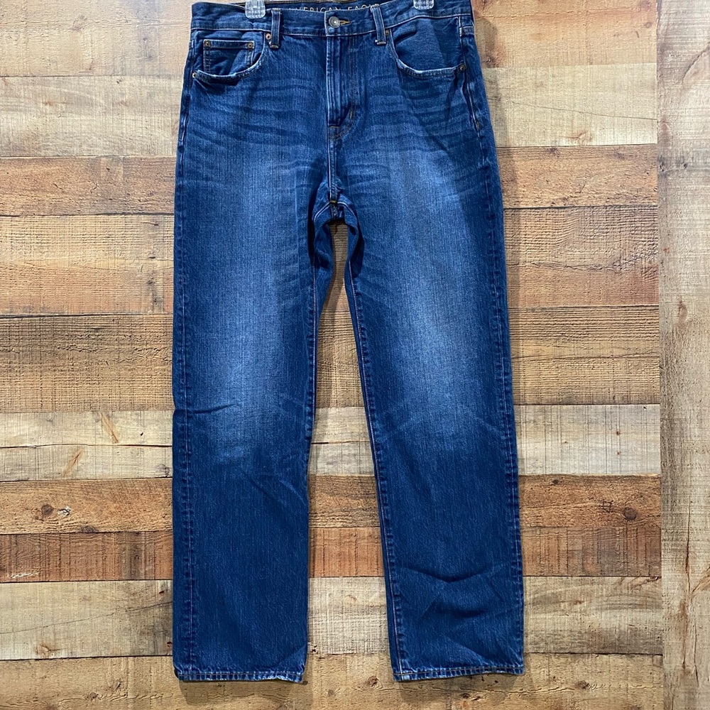 American Eagle Mens Relaxed Straight Jeans Size 36